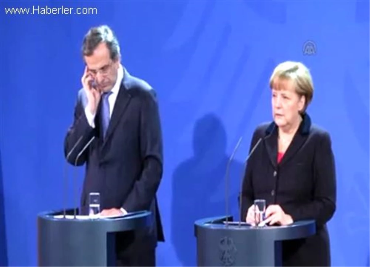 Almanya Başbakanı Merkel, Yunanistan Başbakanı İle Görüştü