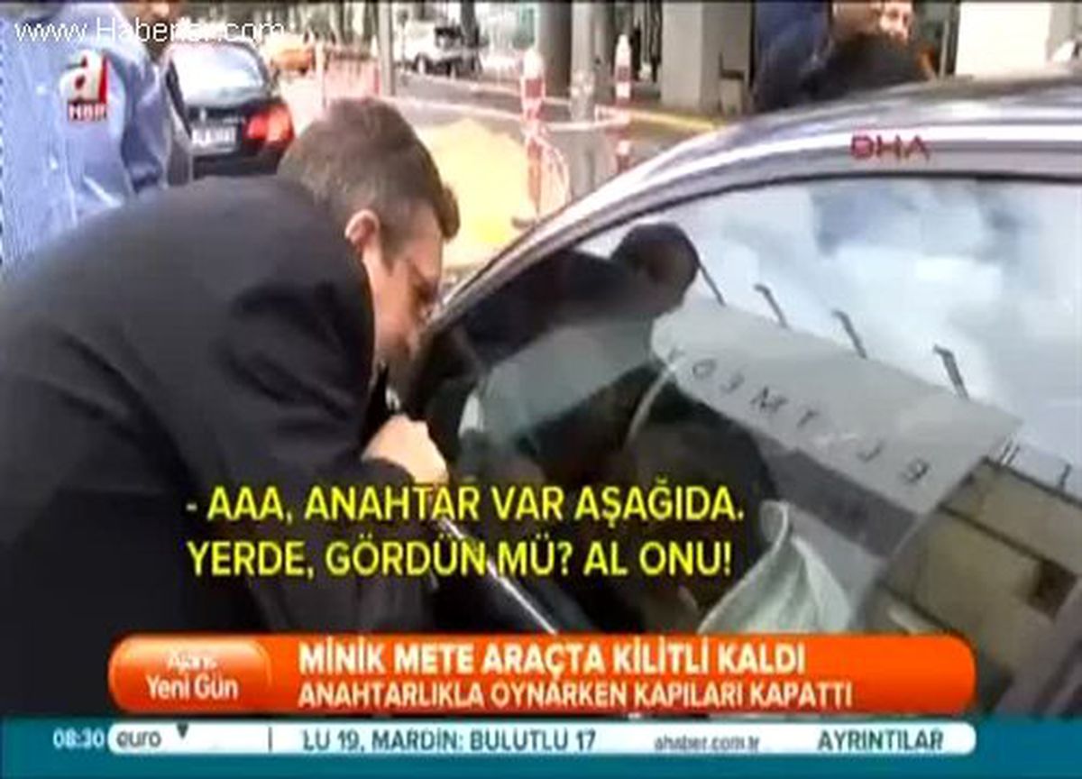 Minik Mete Araçta Kilitli Kaldı