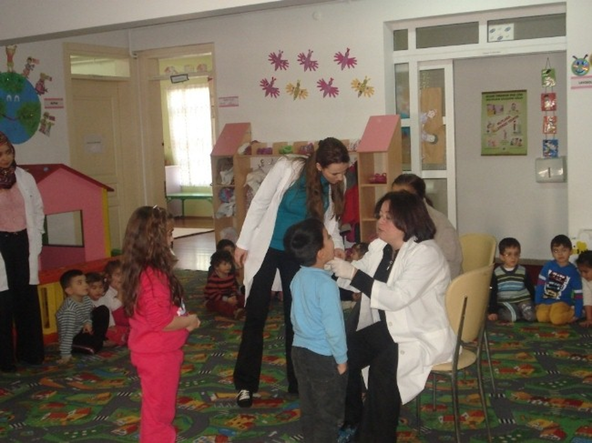 Minik Öğrencilere Diş Sağlığı Taraması Yapıldı