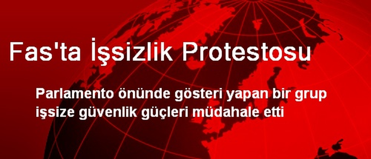 Fas\'ta İşsizlik Protestosu