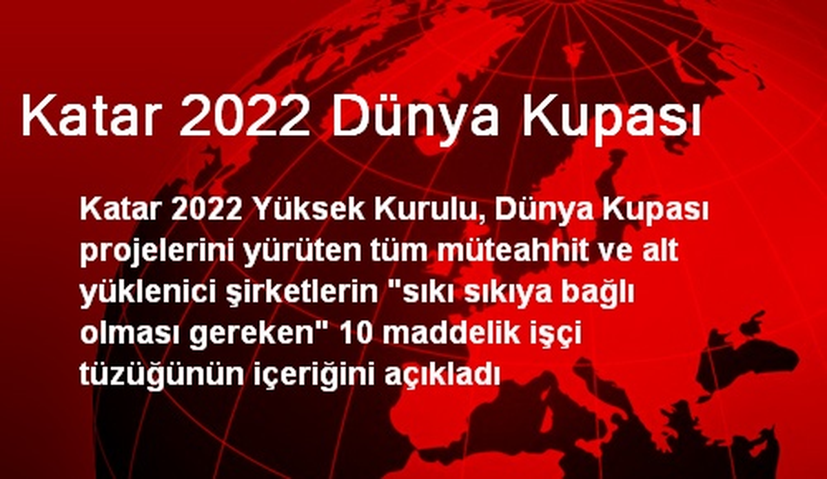 Katar 2022 Dünya Kupası