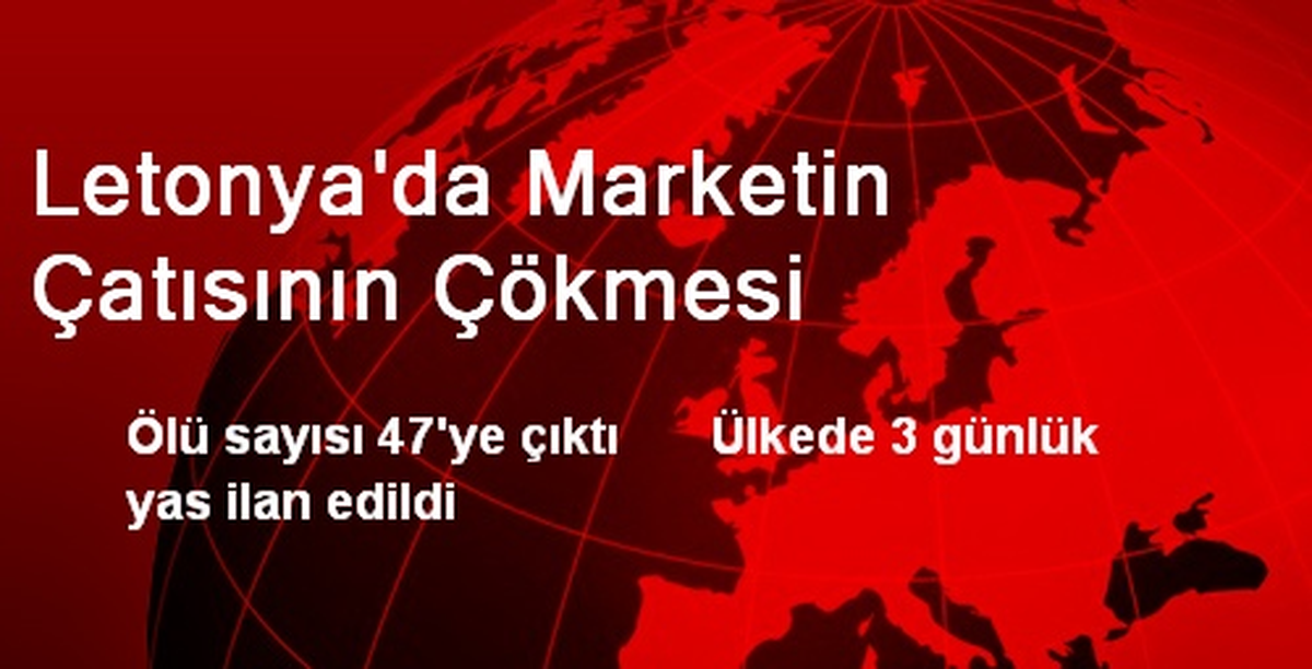 Letonya\'da Marketin Çatısının Çökmesi