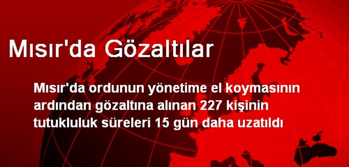 Mısır\'da Gözaltılar
