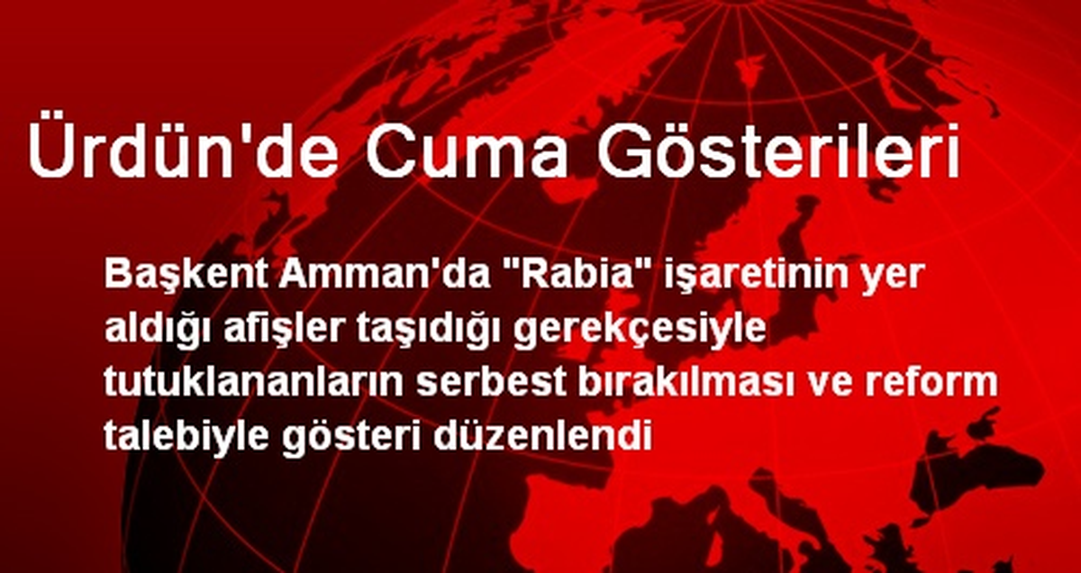 Ürdün\'de Cuma Gösterileri
