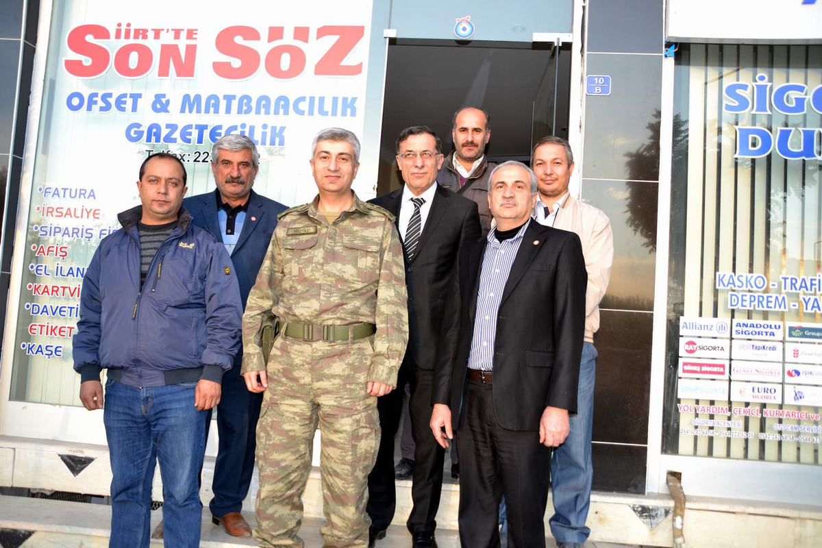 Siirt Jandarma Alay Komutanı Gazetecileri Ziyaret Etti