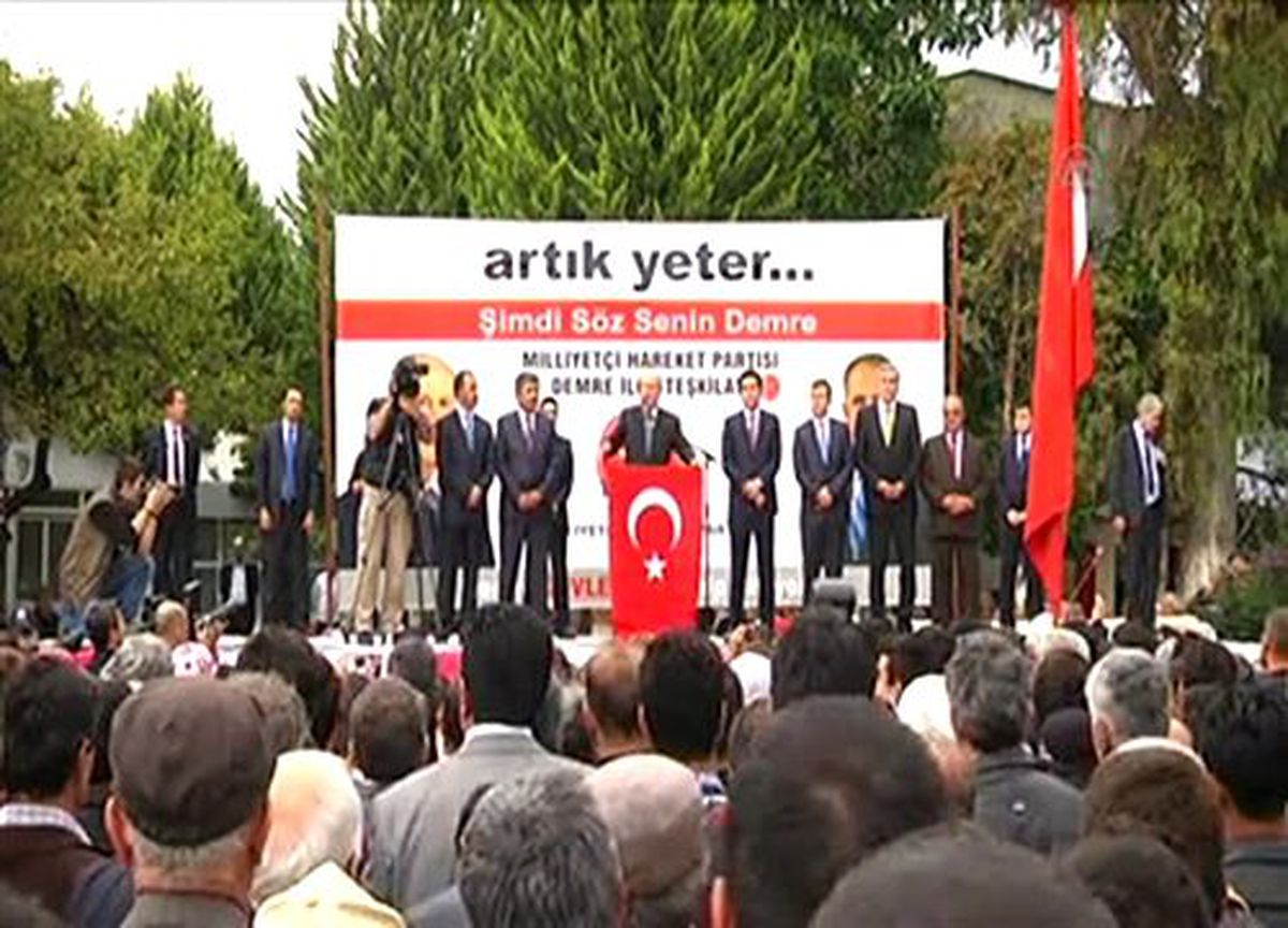 Bahçeli, Demre ilçesinde vatandaşlara seslendi