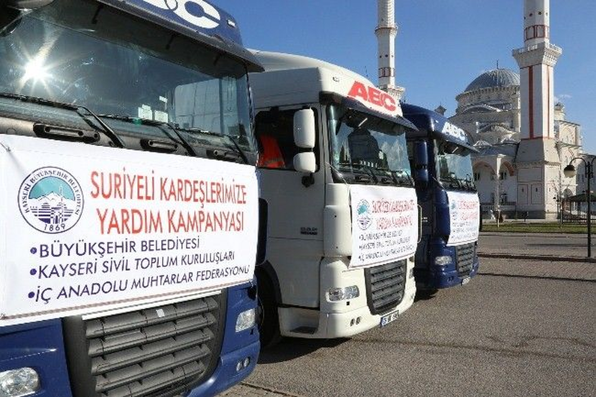 Şanlıurfa\'daki Suriyeli Sığınmacılara Kayseri\'den Yardım Eli