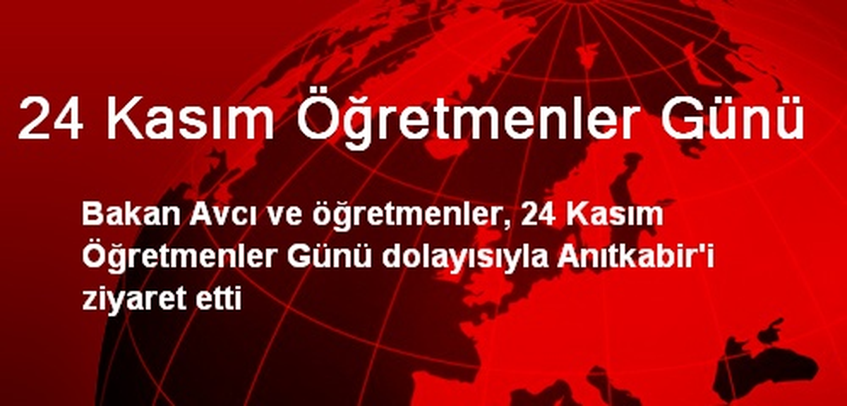 24 Kasım Öğretmenler Günü