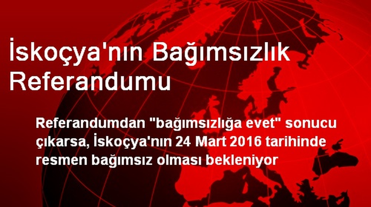 İskoçya\'nın Bağımsızlık Referandumu
