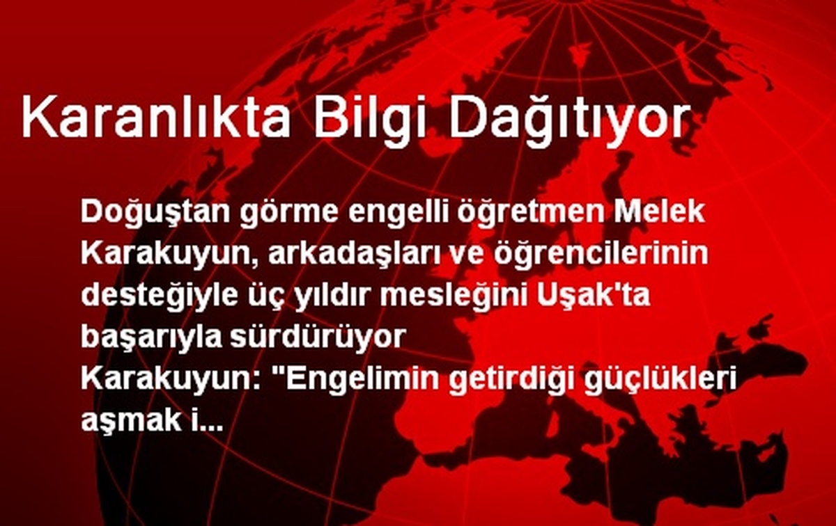 Karanlıkta Bilgi Dağıtıyor