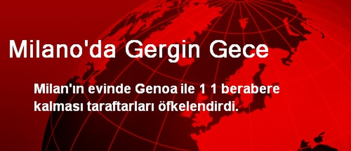 Milano\'da Gergin Gece