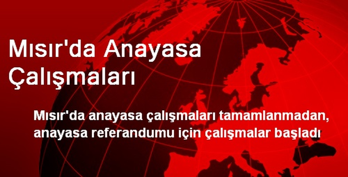 Mısır\'da Anayasa Çalışmaları