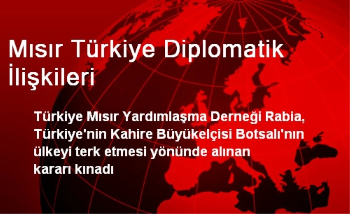 Mısır Türkiye Diplomatik İlişkileri