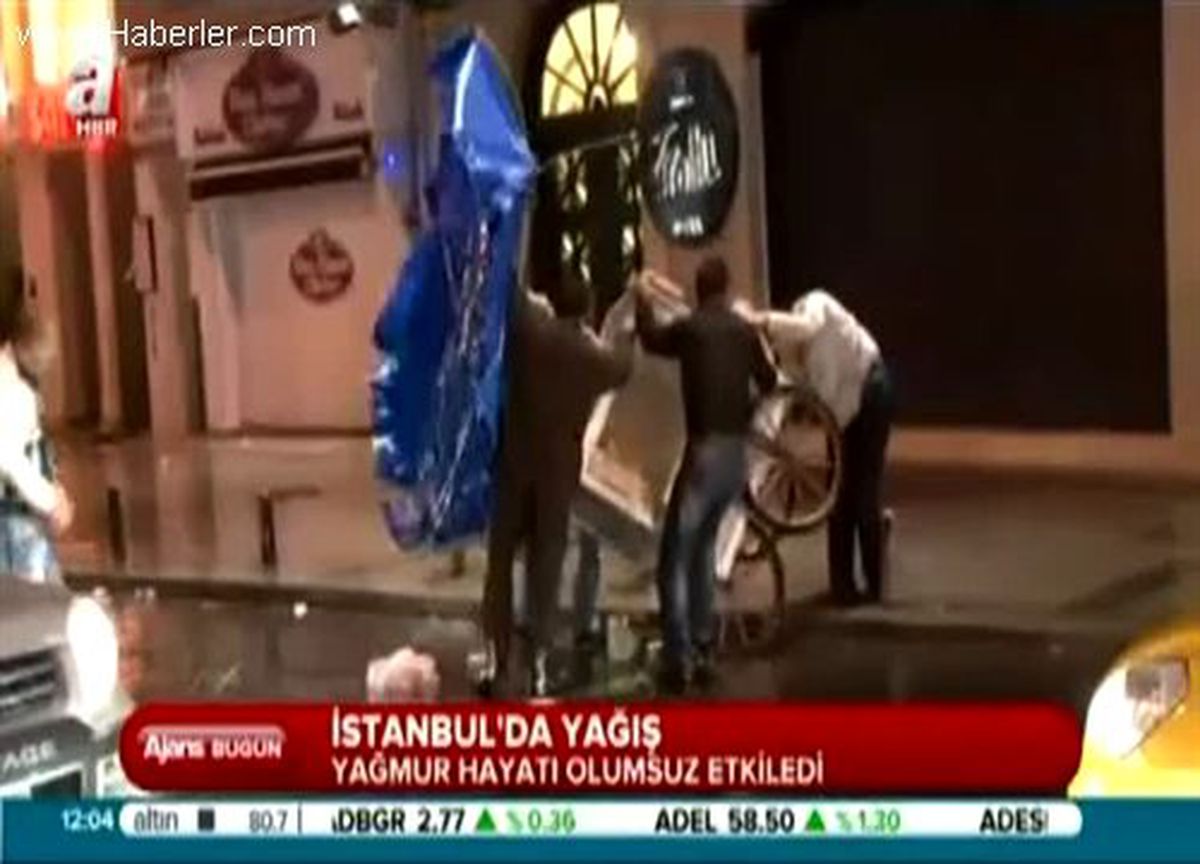 İstanbul Yağmura Teslim Oldu