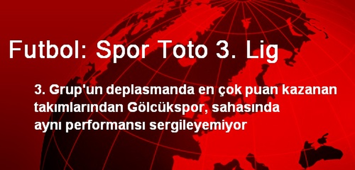 Futbol: Spor Toto 3. Lig