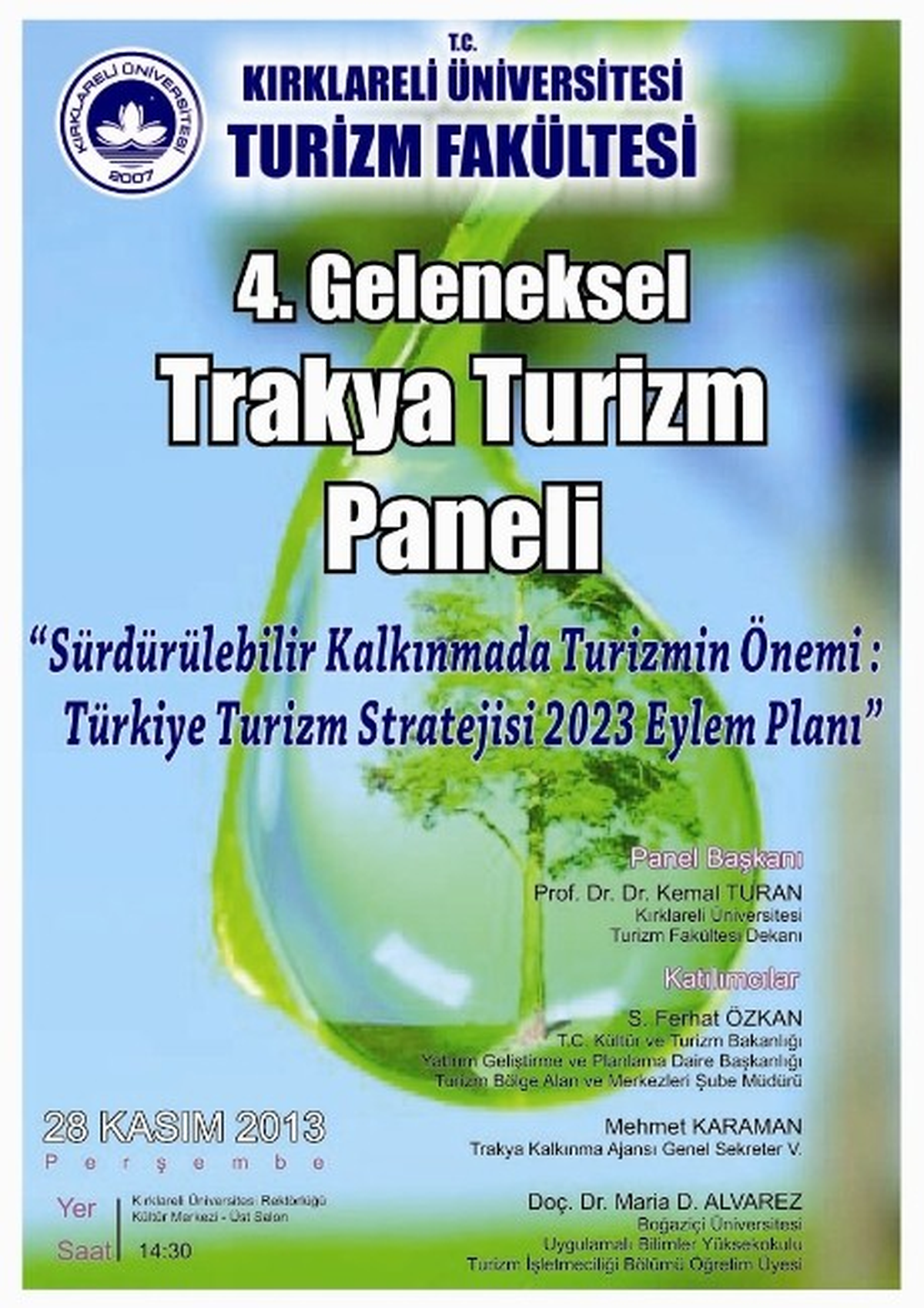 Klü 4.geleneksel Trakya Turizm Paneli