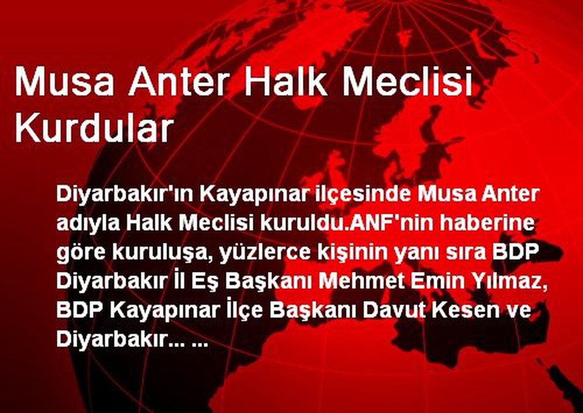 Musa Anter Halk Meclisi Kurdular