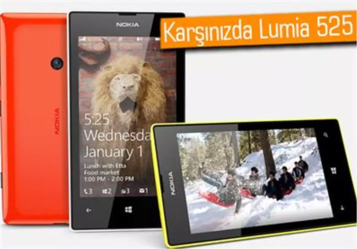 Bütçe Dostu Lumia 525 Resmen Duyuruldu