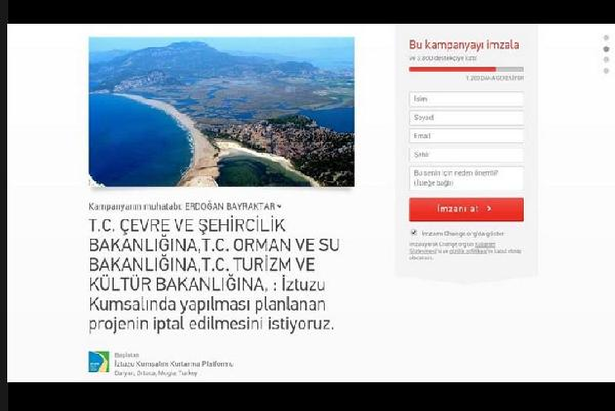 Çevrecilerin İztuzu Savaşı Sanal Alemde