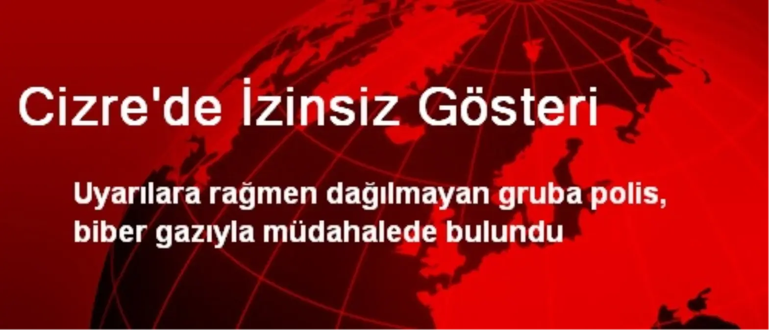 Cizre\'de İzinsiz Gösteri