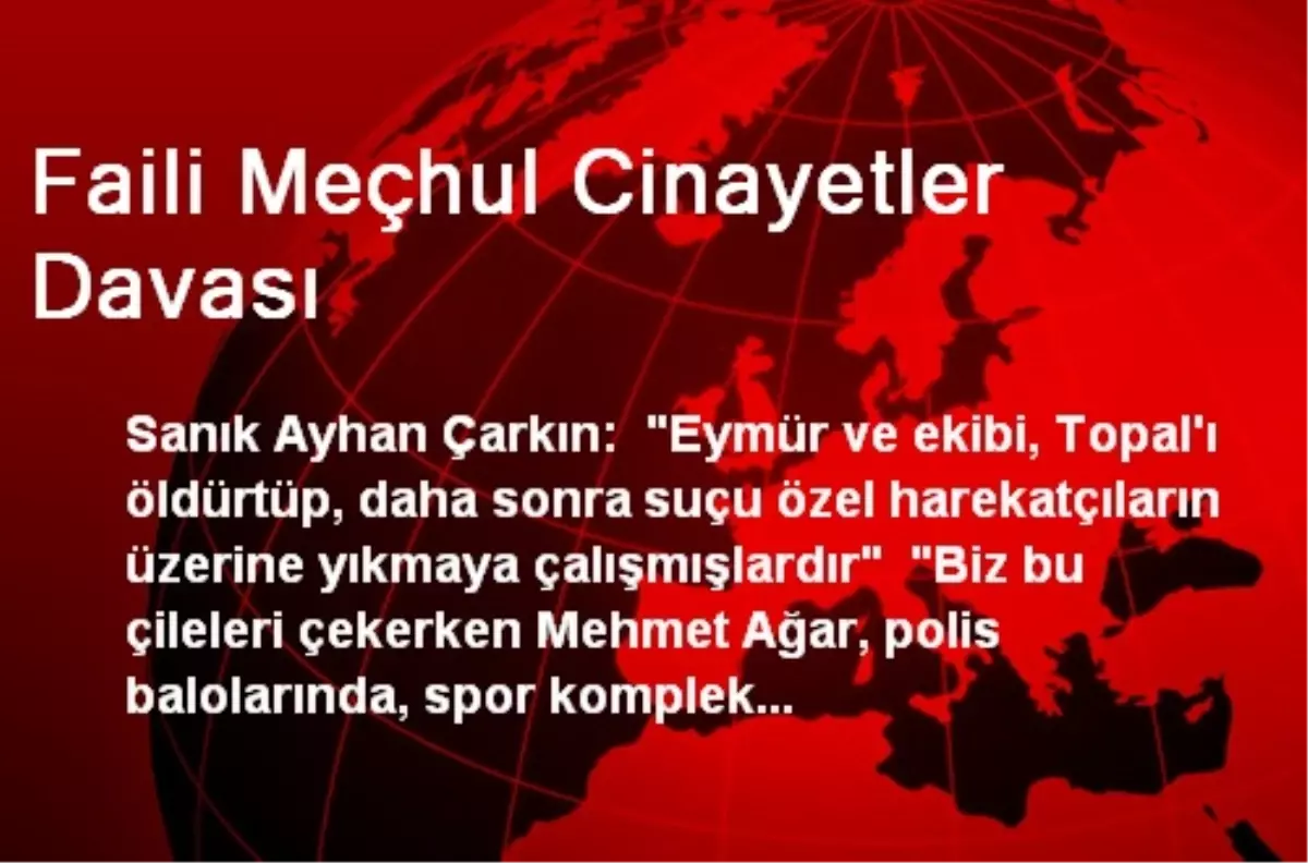 Faili Meçhul Cinayetler Davası