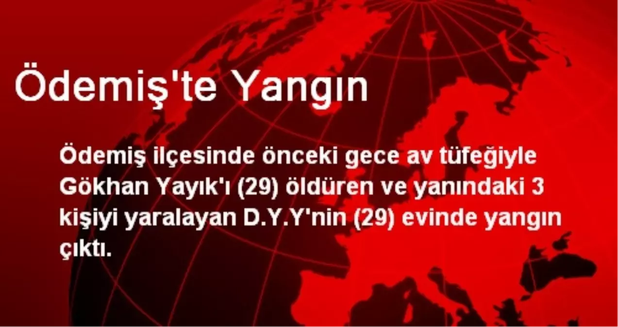 Ödemiş\'te Yangın