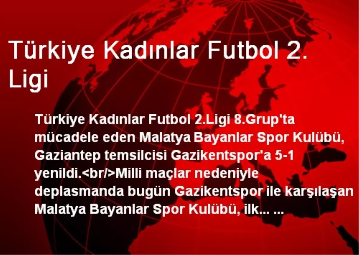 Türkiye Kadınlar Futbol 2. Ligi