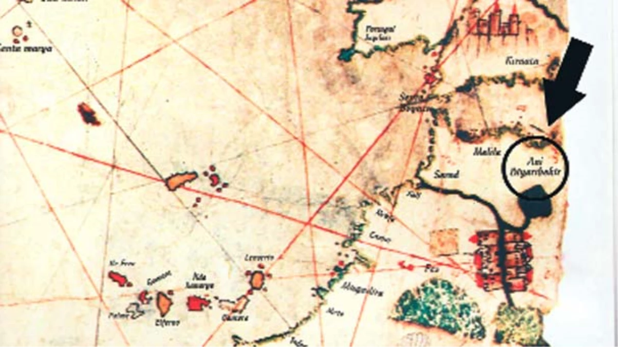 Piri Reis Haritasında Diyarbakır Detayı