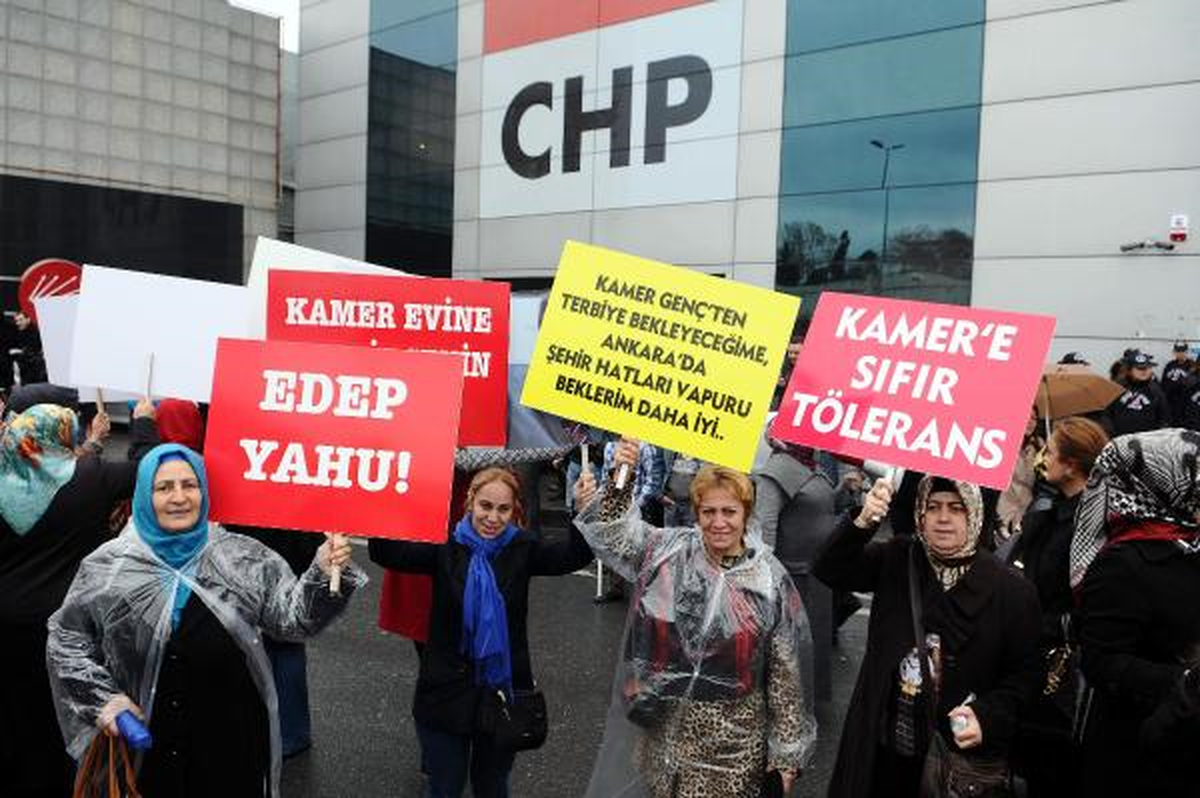 Ak Partili Kadınlardan CHP Önünde Eylem