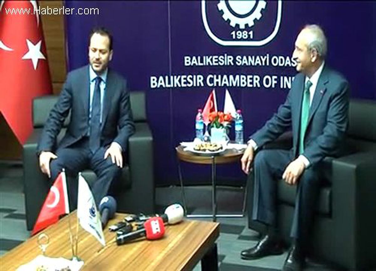 Kılıçdaroğlu,Balıkesir Sanayi Odasını ziyaret etti