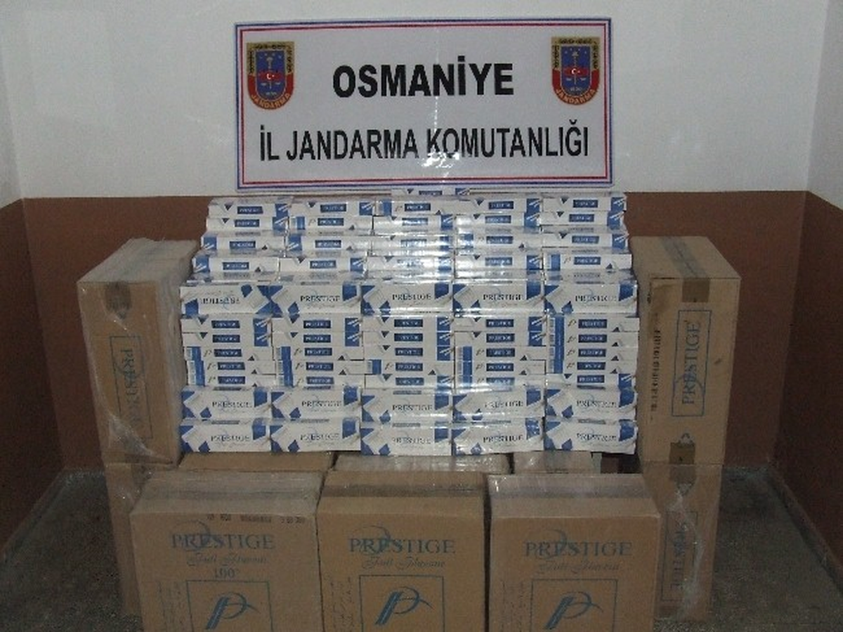 Osmaniye\'de 17 Bin 270 Paket Kaçak Sigara Ele Geçirildi