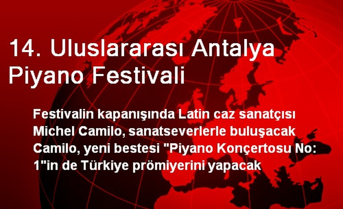14. Uluslararası Antalya Piyano Festivali