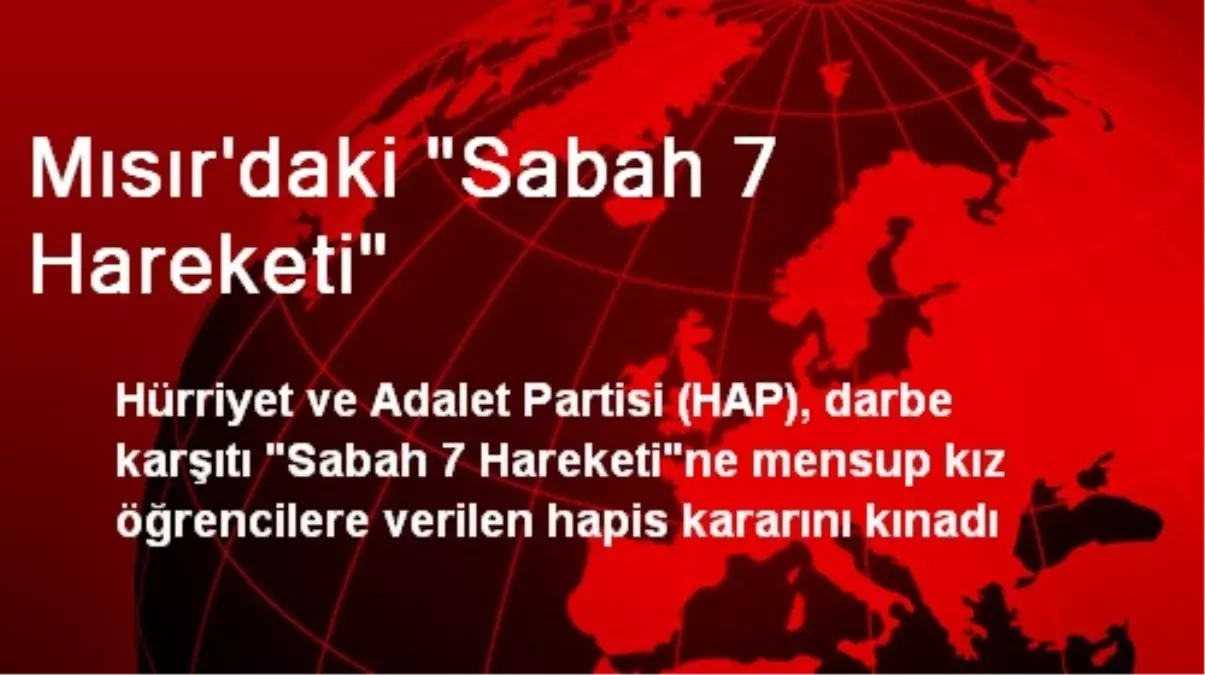 Mısır\'daki "Sabah 7 Hareketi"