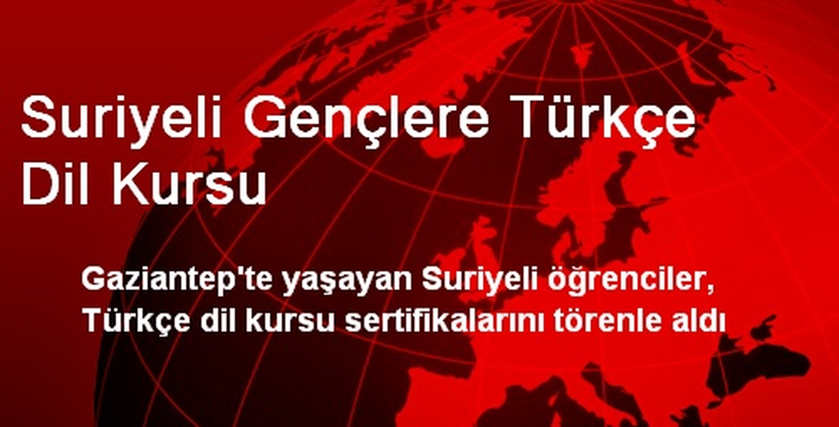 Gaziantep\'te Suriyeli Öğrenciler Türkçe Sertifikalarını Aldı