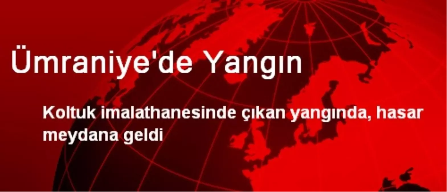 Ümraniye\'de Yangın