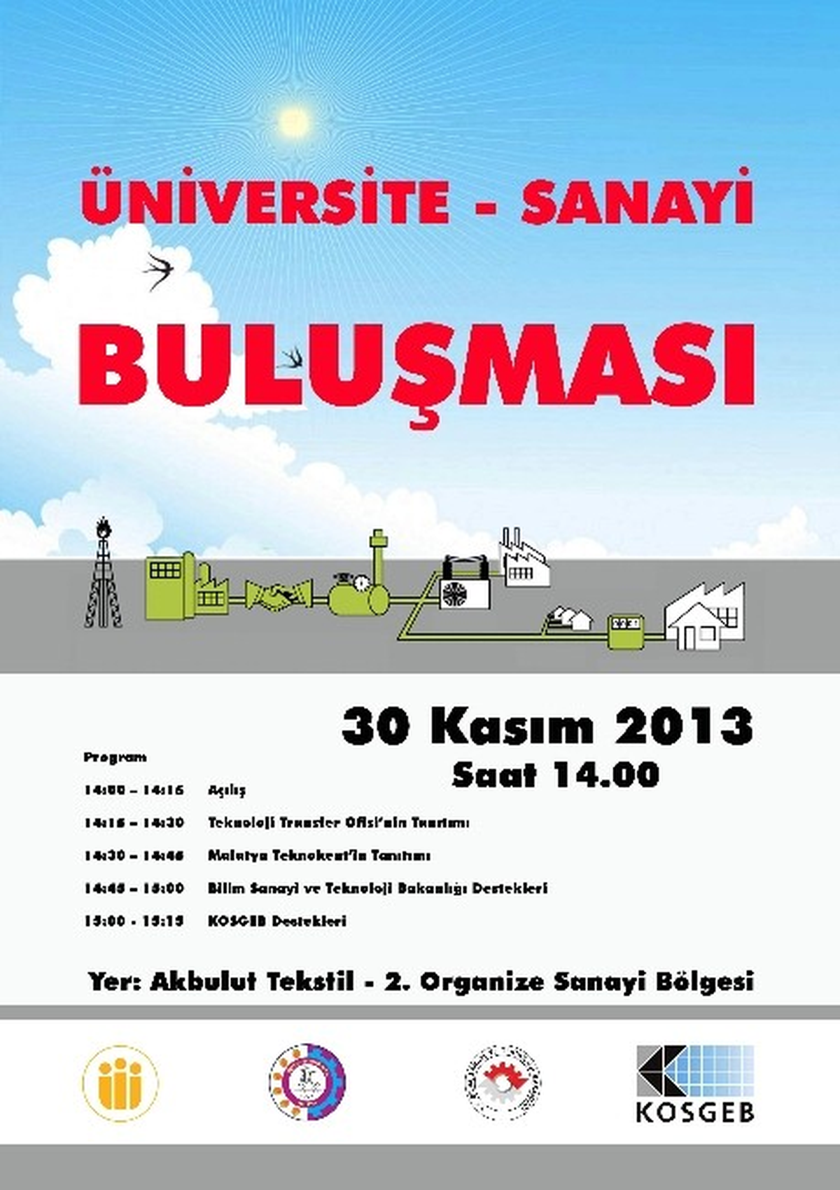 Üniversite Sanayi Buluşması 30 Kasım\'da