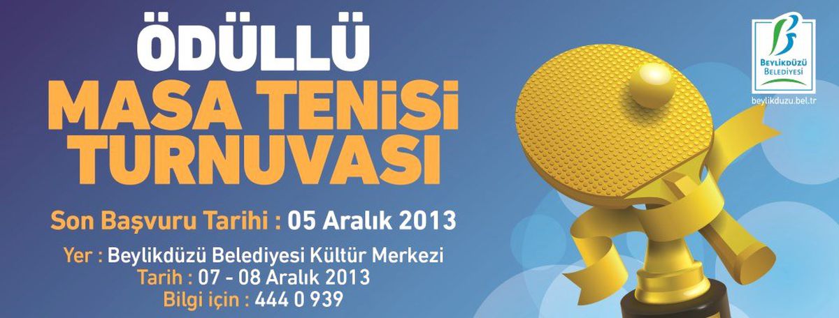 Beylikdüzü\'de Masa Tenisi Turnuvası Başlıyor