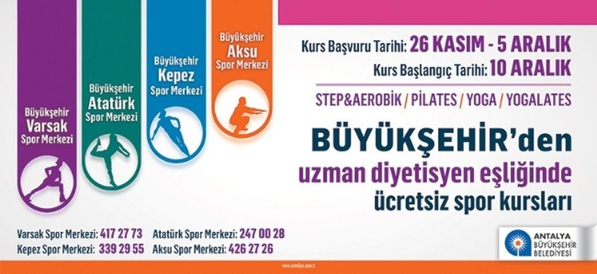 Kadın Spor Merkezlerinde Yeni Dönem Kayıtlar Başladı