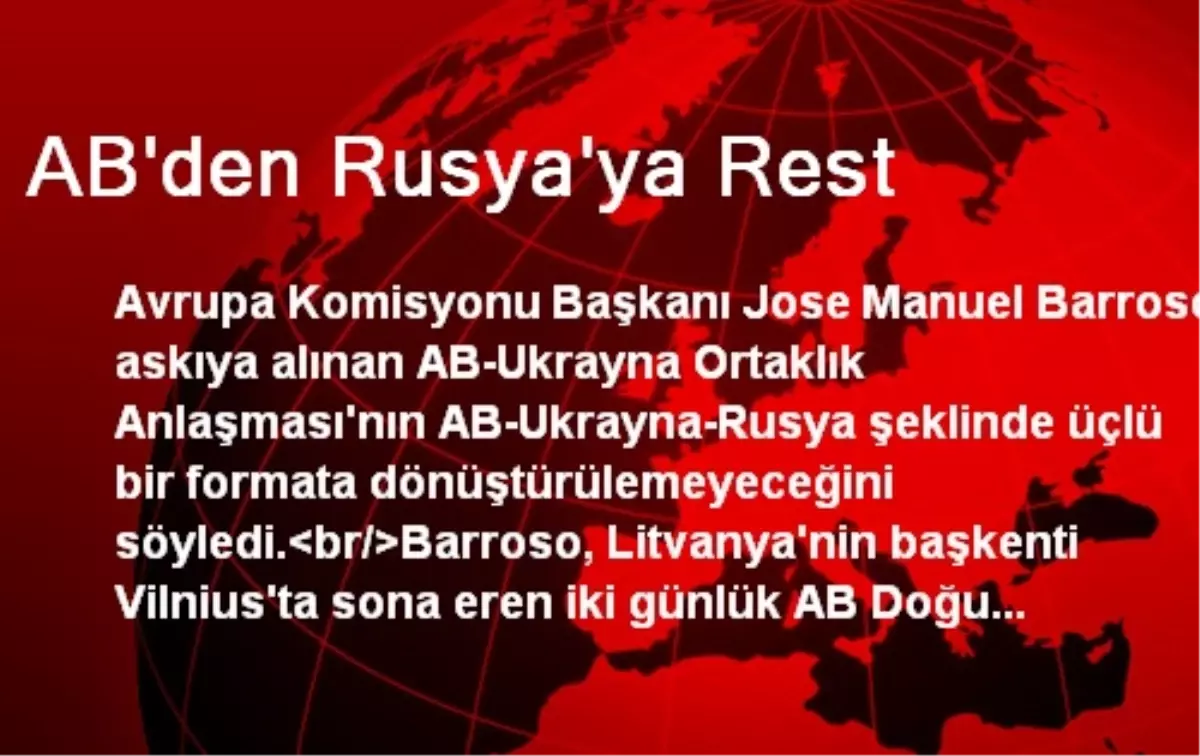 AB\'den Rusya\'ya Rest