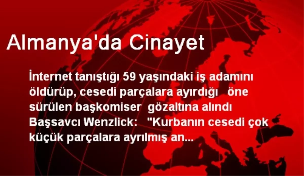 Almanya\'da Cinayet