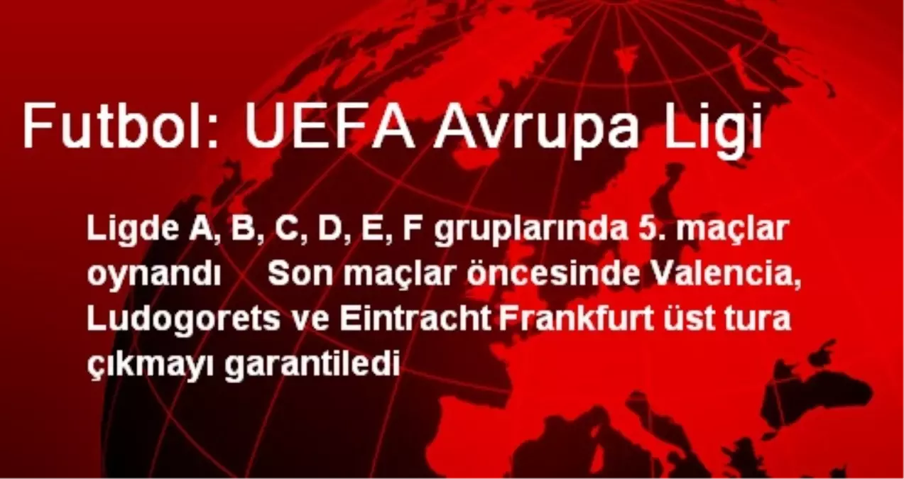 Futbol: UEFA Avrupa Ligi