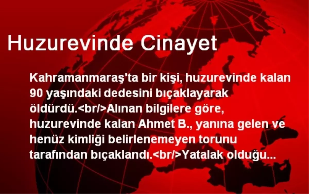 Huzurevinde Cinayet