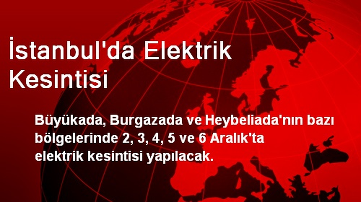İstanbul\'da Elektrik Kesintisi