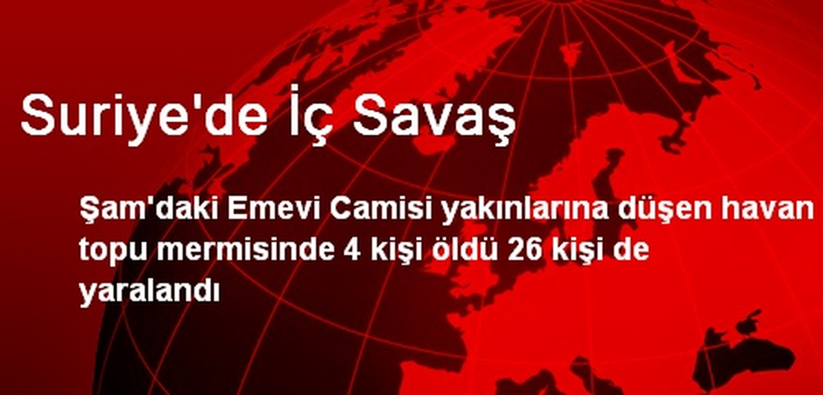 Suriye\'de İç Savaş