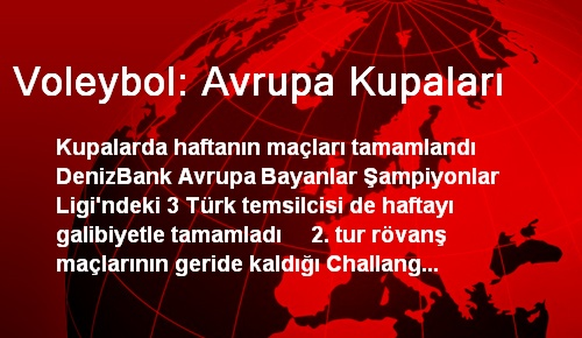 Voleybol: Avrupa Kupaları