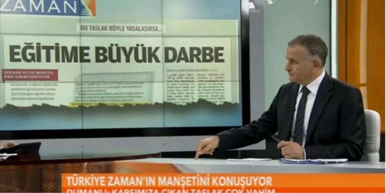 Dumanlı: Dersane Kapatmanın İmam Hatip Kapatmadan Farkı Yok