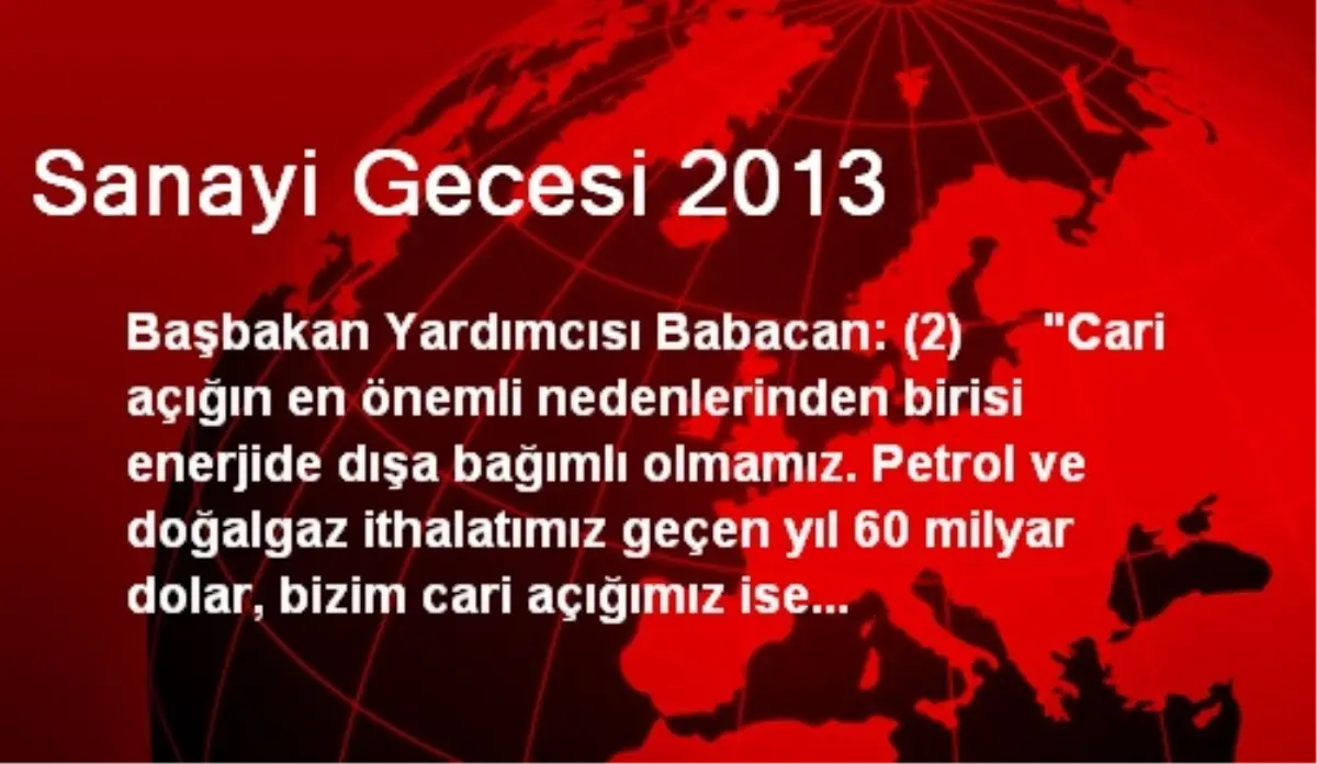 Sanayi Gecesi 2013