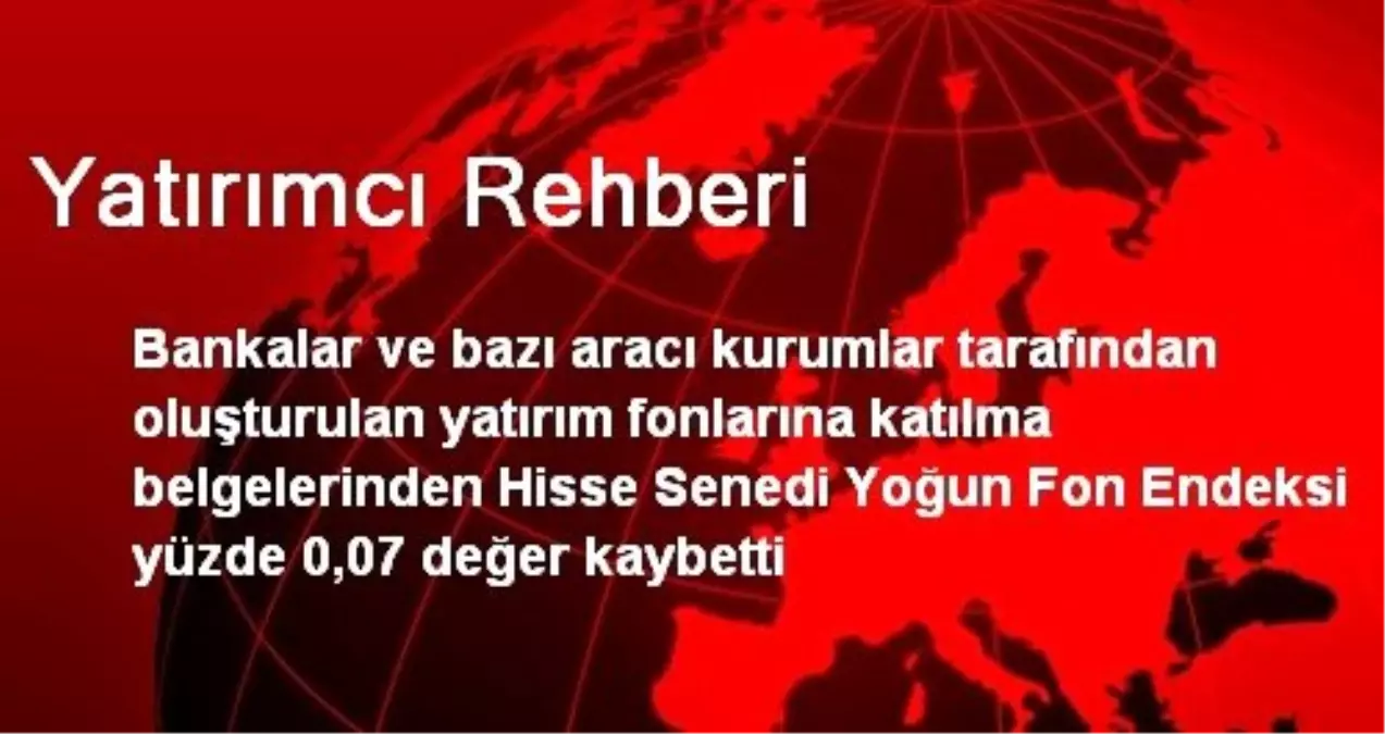 Yatırımcı Rehberi