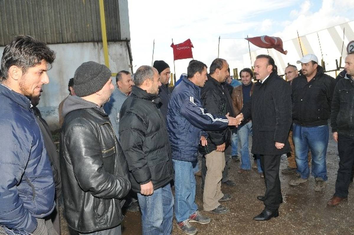 Gürsan İşçisine Başkan Doğan\'dan Destek
