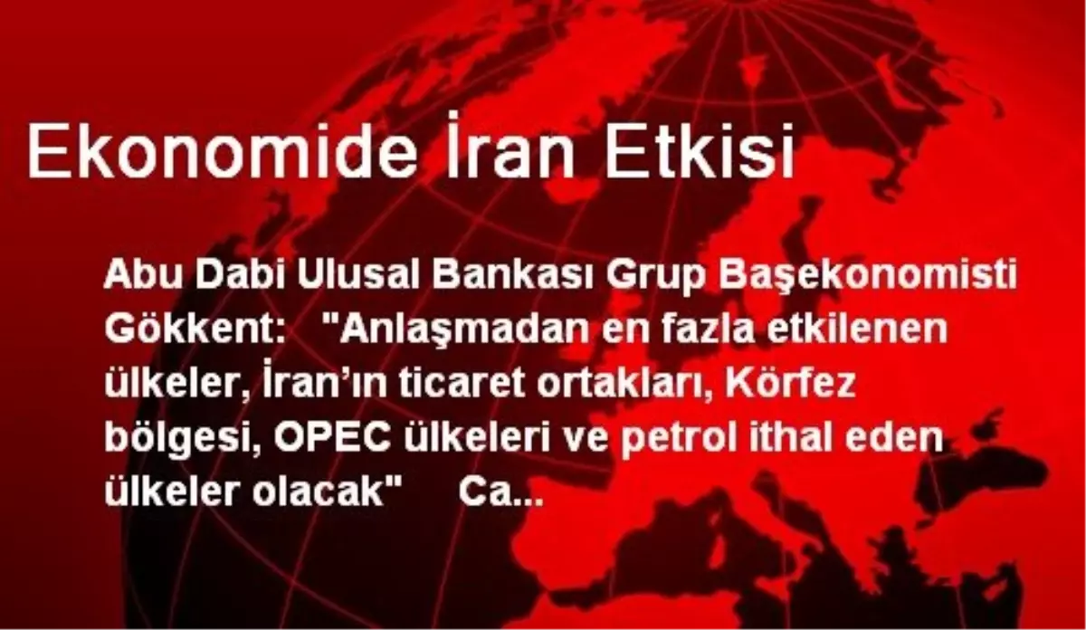 Ekonomide İran Etkisi